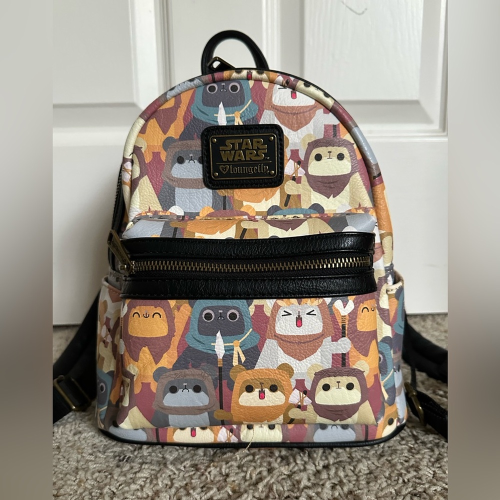 Loungefly Star Wars Ewok faux leather mini backpack